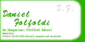 daniel folfoldi business card